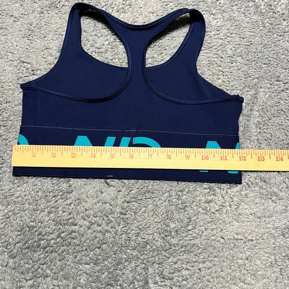 Nike Pro Sports Bra Womens Medium Blue Running Athletic - Picture 3 of 4